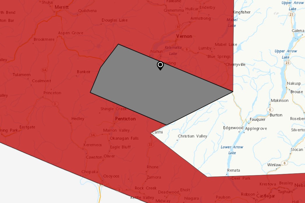 Жителите на Централен Оканаган имат не едно а две предупреждения