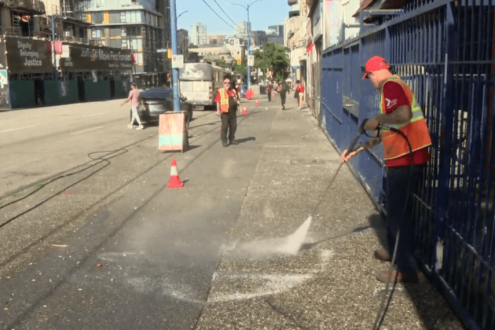 Trash, needles, human waste: Downtown Eastside street cleaning program at risk