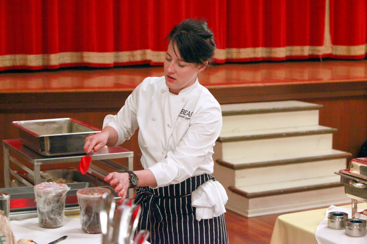 Chef Naomi Pomeroy competes on 'Top Chef Masters' as seen in episode 309.