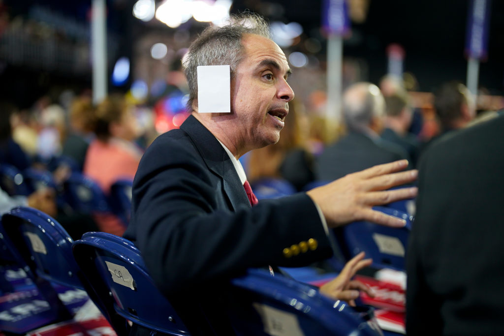 Arizona delegate Joe Neglia was one of the first to sport the mock bandage on July 16.