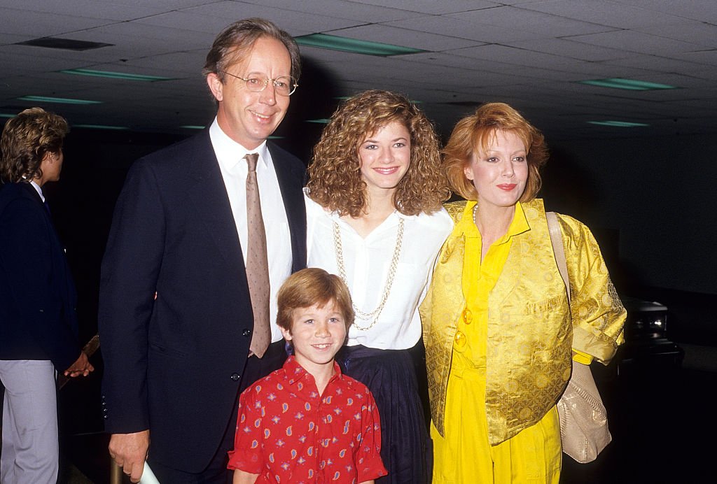Actor Max Wright, actress Andrea Elson, actress Anne Schedeen and actor Benji Gregory attend the NBC Television Affiliates Party on June 2, 1987 at Century Plaza Hotel in Century City, California.