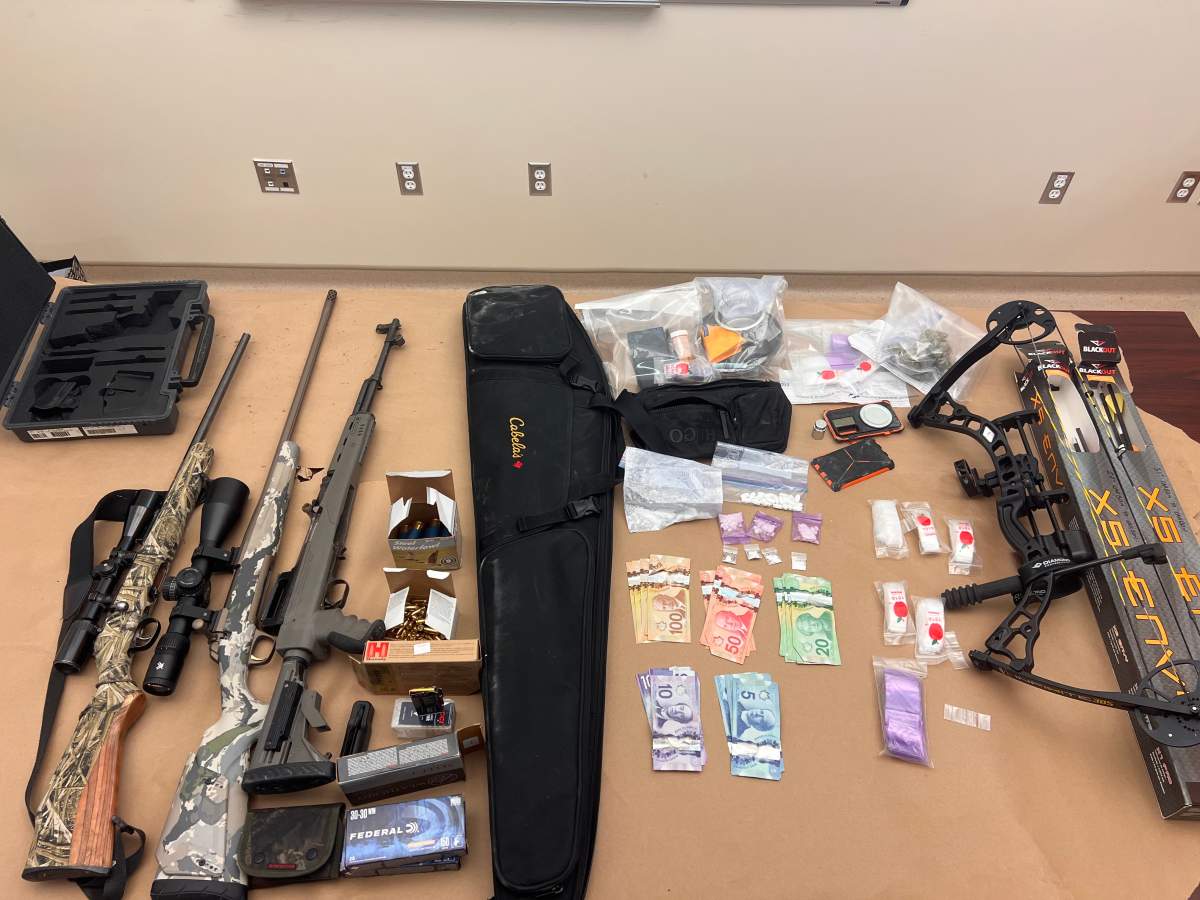Contraband seized by Manitoba RCMP.
