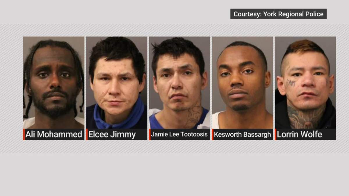 Picture of five suspects