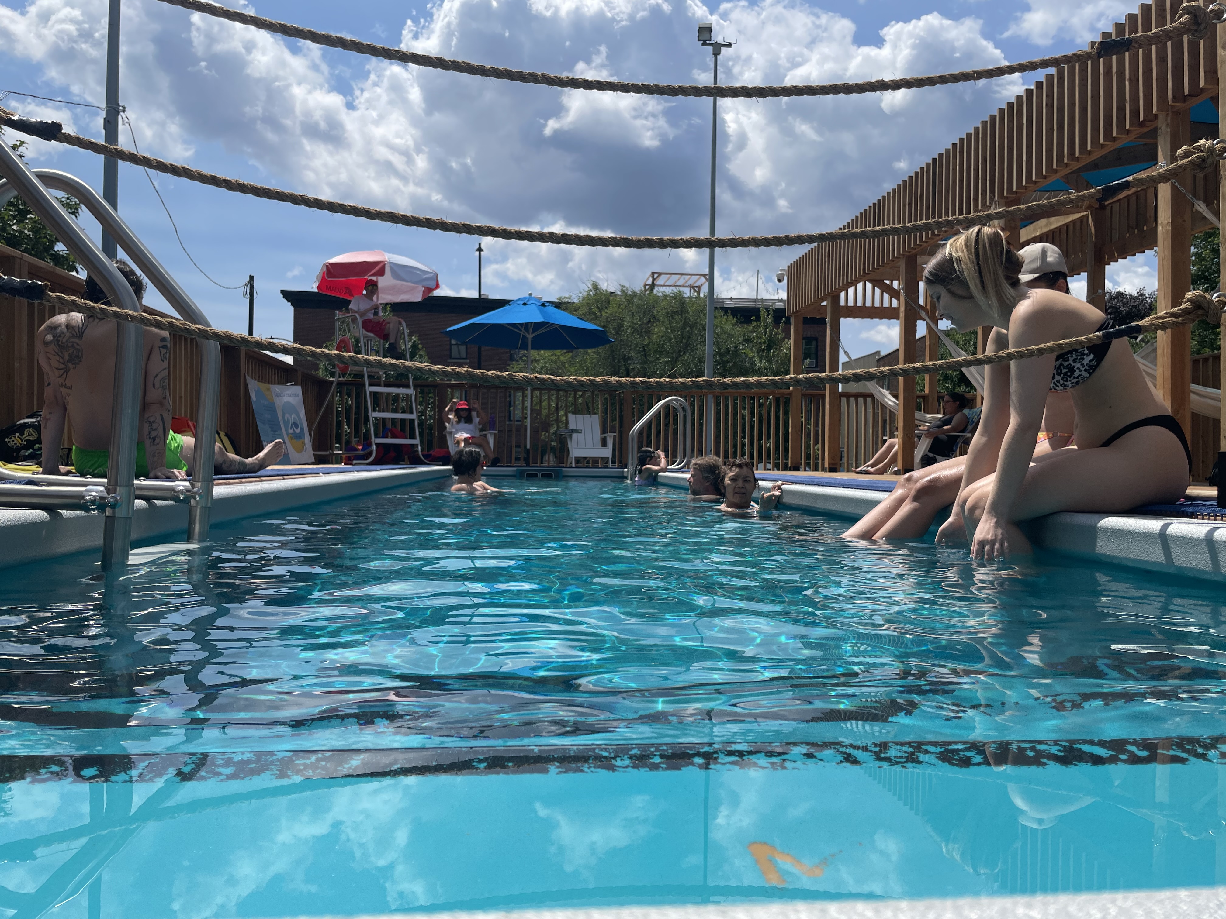 Downtown Montreal opens its first outdoor public pool