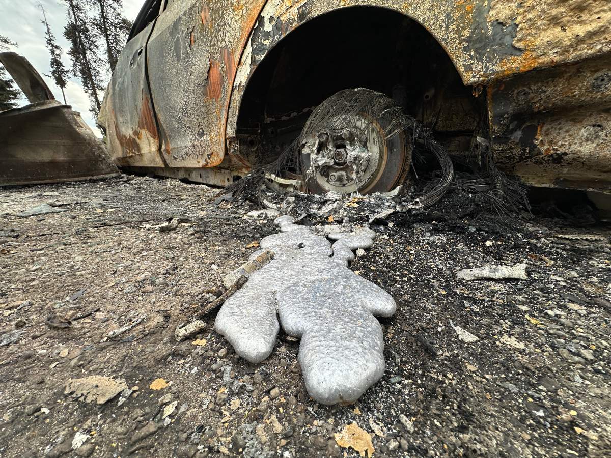 Wildfire damage in Jasper, Alta. on Friday, July 26, 2024.
