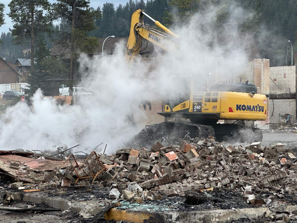 Wildfire damage in Jasper, Alta. on Friday, July 26, 2024.