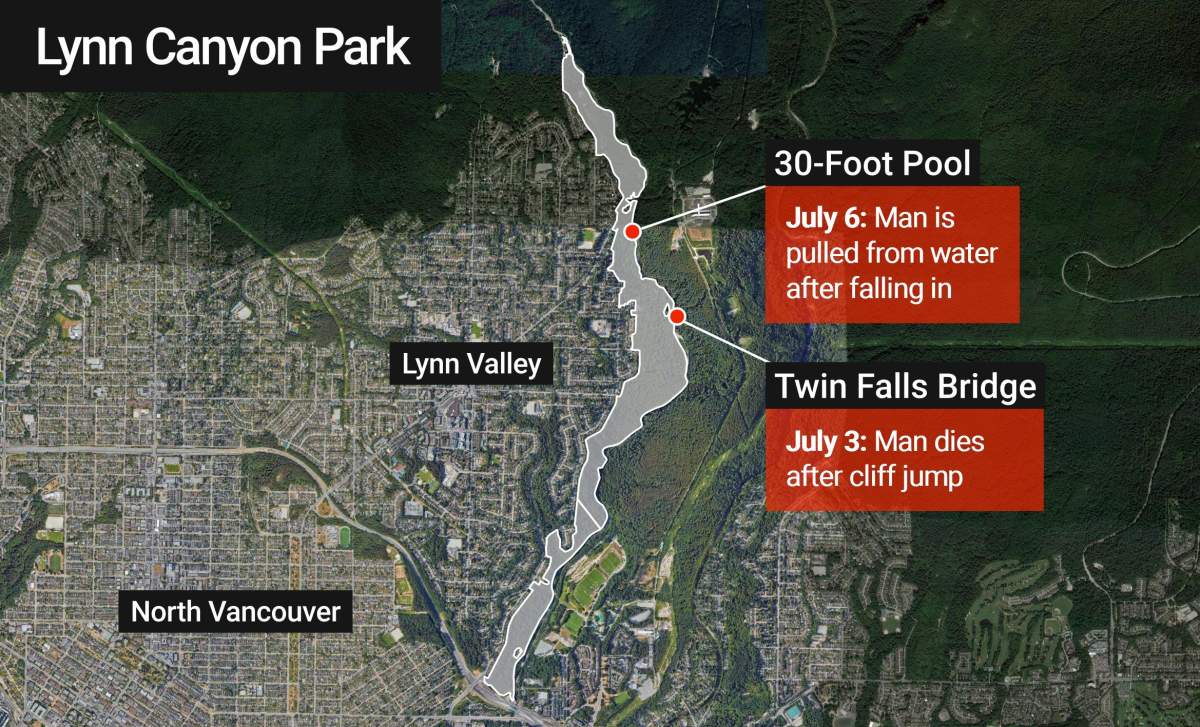 A look at the recent incidents in Lynn Canyon Park.