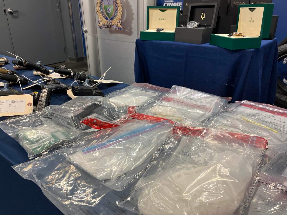 Photo of drugs seized from Winnipeg police raid on June 26, 2024