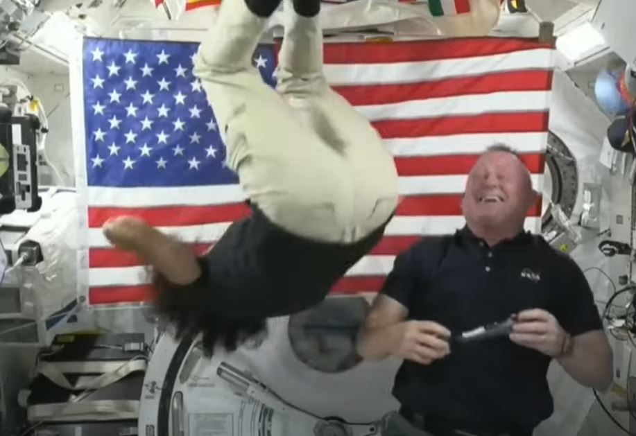 Despite being stuck in space for much longer than planned, the astronauts seem to be in good spirits.