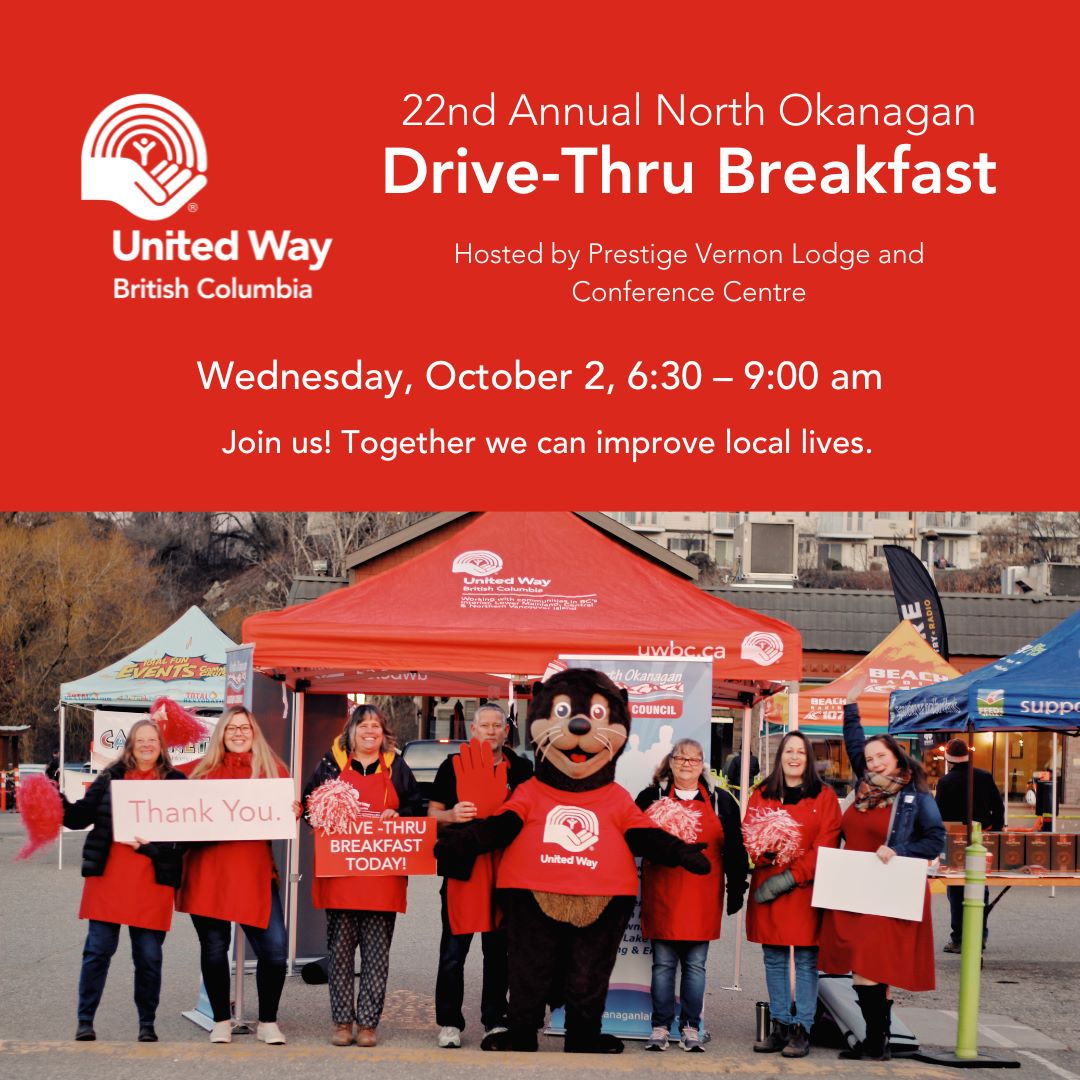 22nd annual United Way B.C. North Okanagan Drive-Thru Breakfast - image