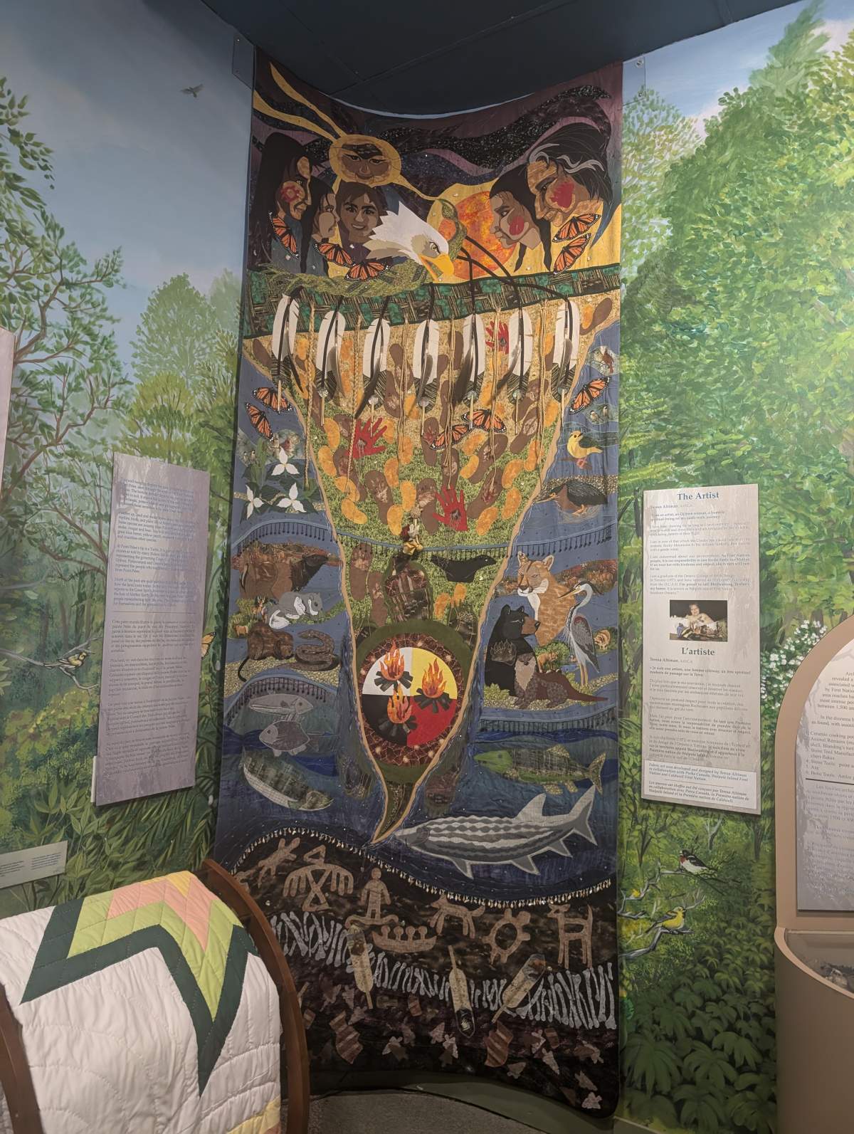 An art installation at the Point Pelee Visitor Centre.