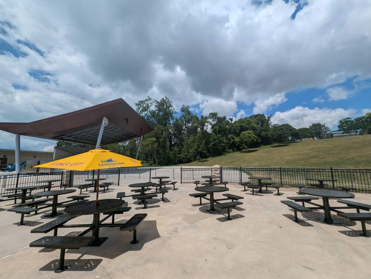 The amphitheatre at Seacliff beach and park.