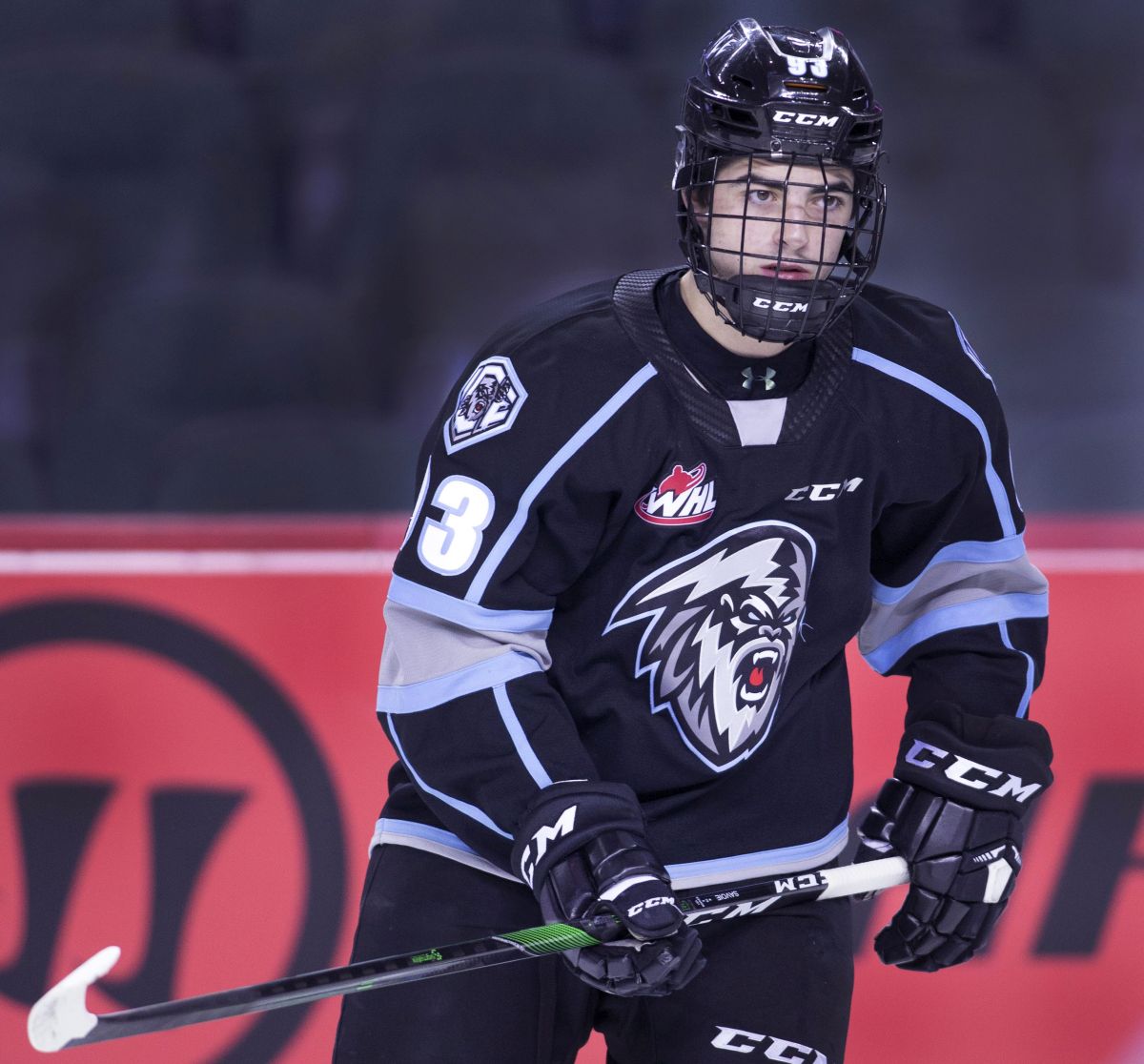 WHL (Western Hockey League) profile photo on Winnipeg Ice player Matt Savoie during a game against the Calgary Hitmen in Calgary, Ab. on Wed., Jan. 29, 2020.