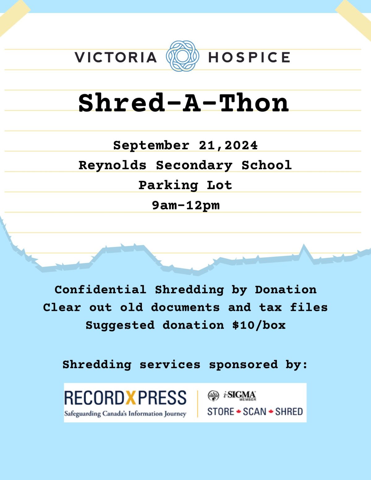 Victoria Hospice Shred-A-Thon - image