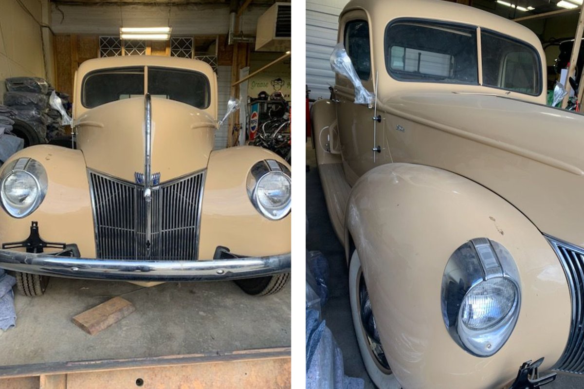 Views of the 1940 Ford truck that was stolen in Salmon Arm.