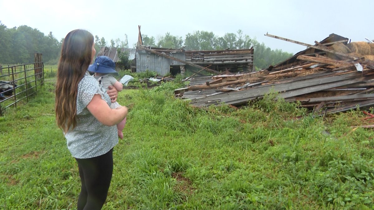 A tornado destroyed a family farm in Perth, but the community is rallying to support them.