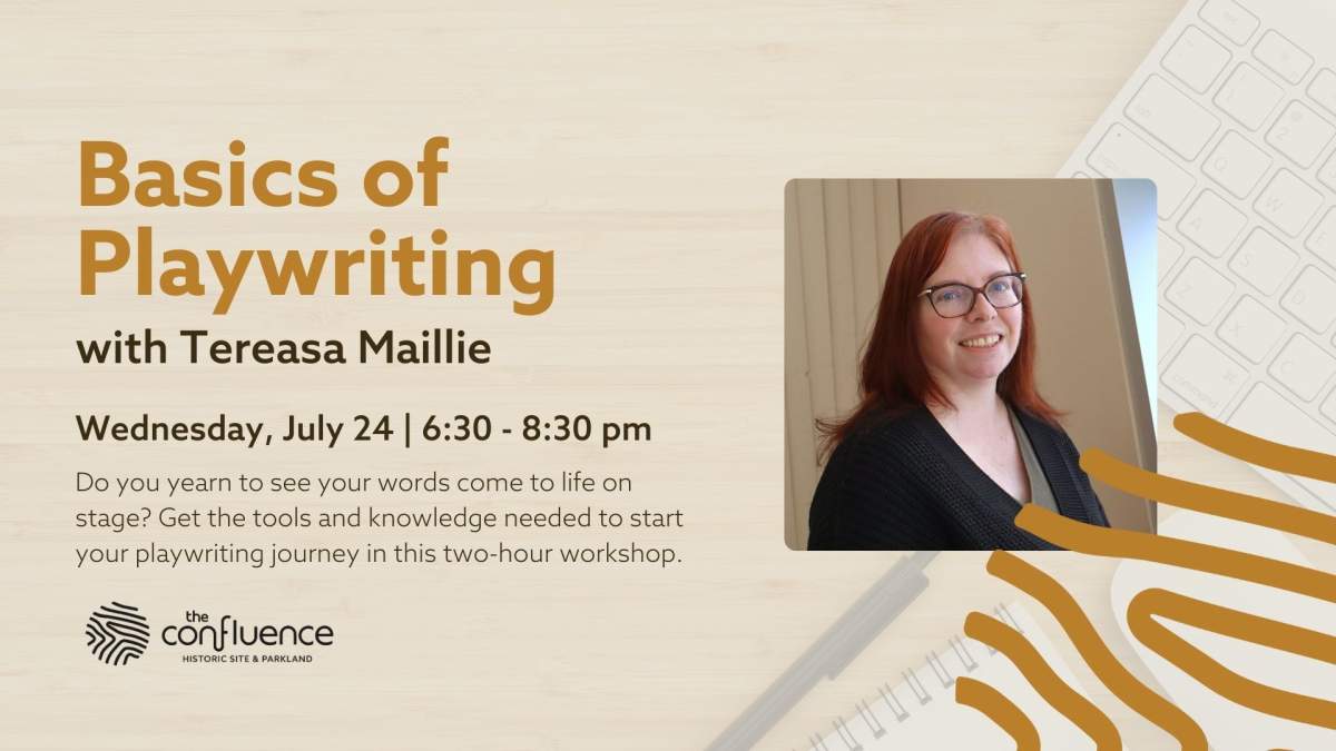 Basics of Playwriting Workshop at The Confluence Historic Site & Parkland - image