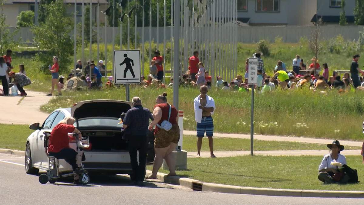 Around a thousand people were forced to evacuate the Rocky Ridge YMCA due to an ammonia leak, July 12, 2024.