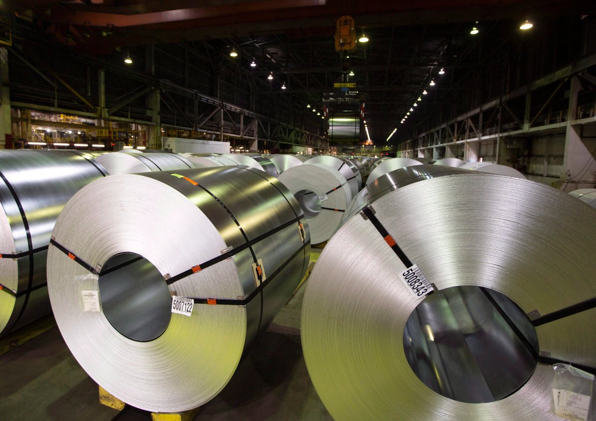 Hamilton-based steel maker Stelco Holdings Inc. is set to be acquired by Cleveland-Cliffs Inc. for $3.4 billion. Rolls of coiled coated steel are shown at Stelco in Hamilton on Friday, June 29, 2018. THE CANADIAN PRESS/Peter Power.