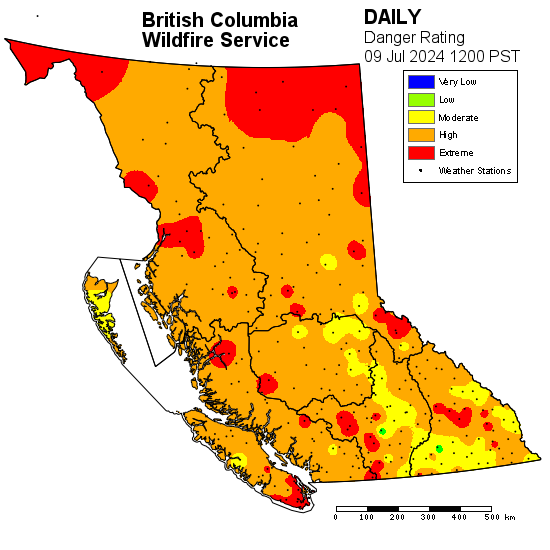Wildfire threat looms as B.C. heat wave continues to smash records - image
