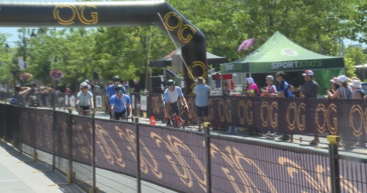 Хиляди колоездачи преминаващи през финалната линия бяха приветствани с кравешки