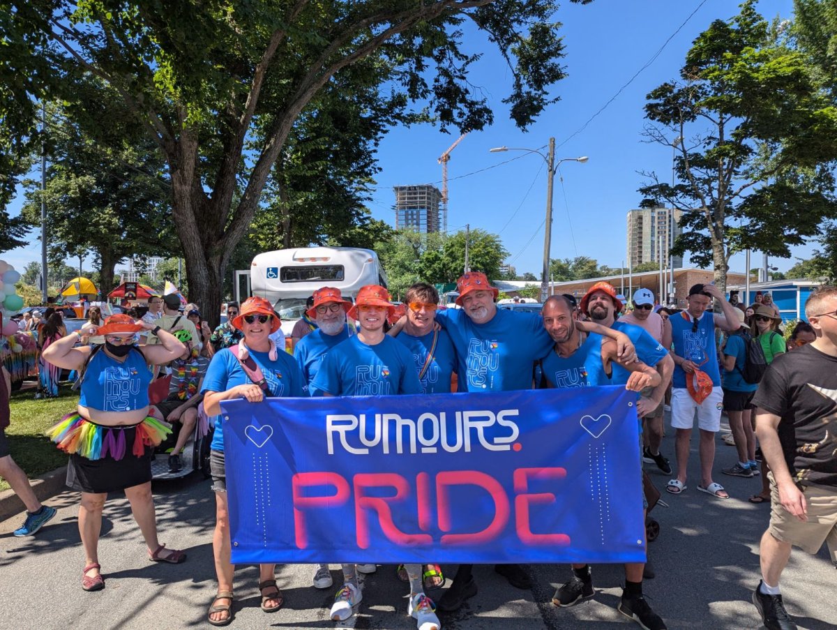 The Rumours Cabaret team walked in this year’s Pride parade.