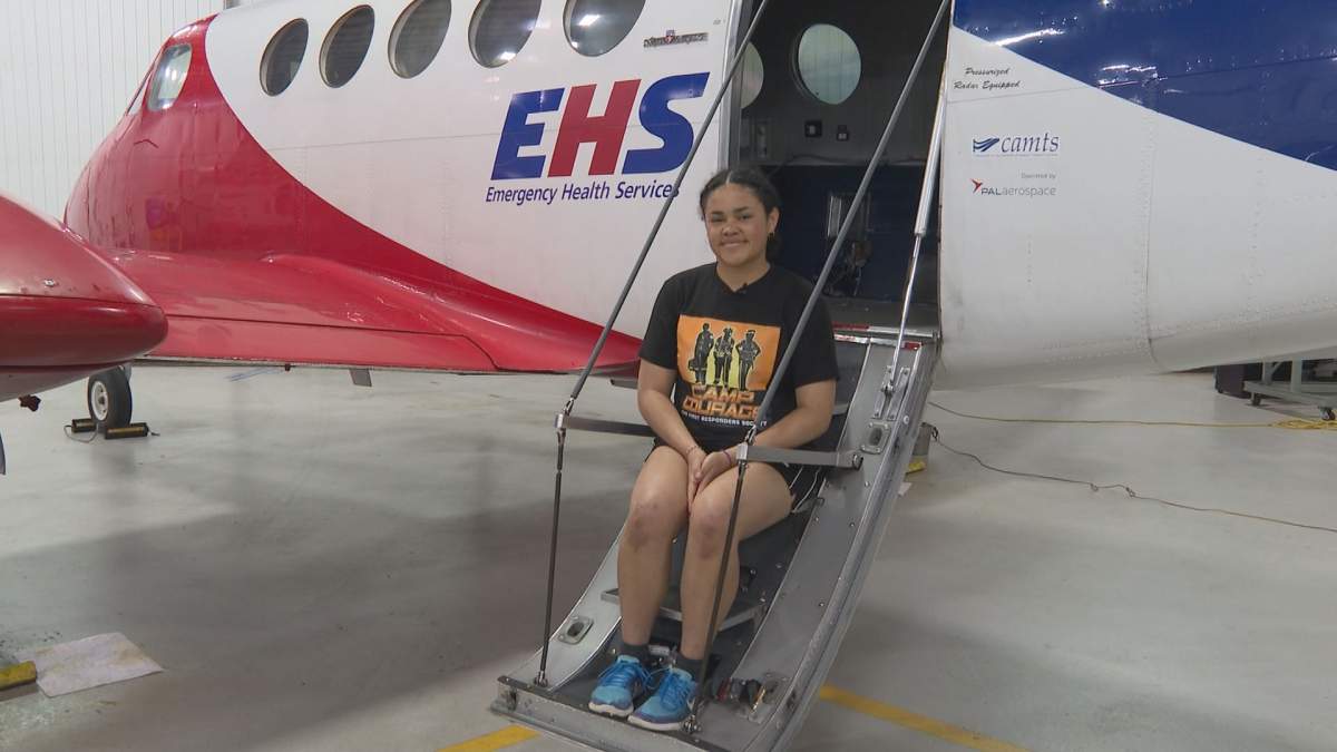 Isabelle Peart, a 17-year-old heading into Grade 12, is attending Camp Courage to explore a career in the first response field.