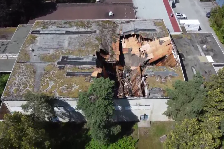Collapse of roof leaves future of former B.C. school unclear