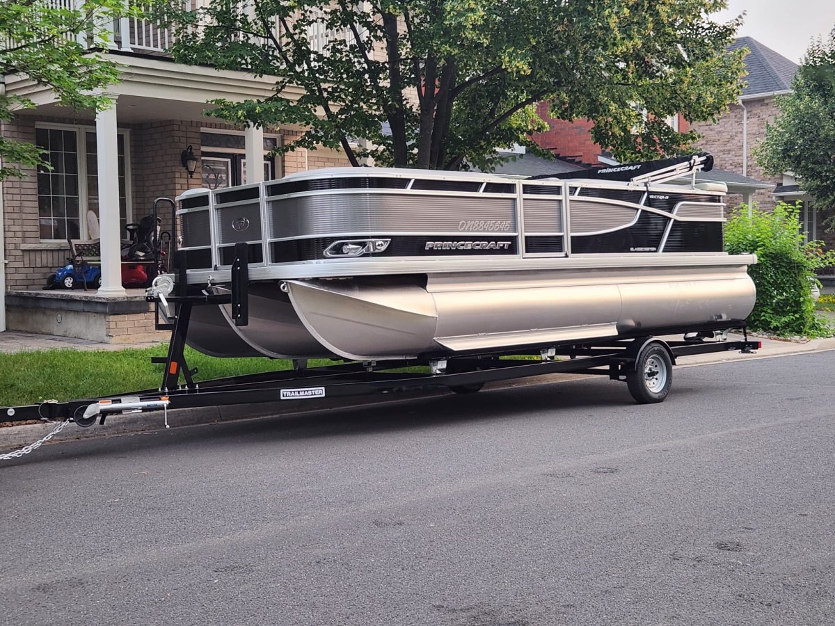 Northumberland OPP are investigating the reported theft of a pontoon boat and trailer in July 2024.