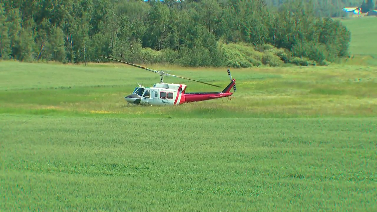 No injuries after midair collision between plane, helicopter northwest of Edmonton