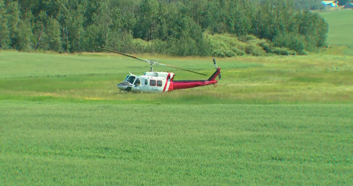 Geen gewonden nadat vliegtuig en helikopter in de lucht ten noordwesten van Edmonton met elkaar in botsing kwamen