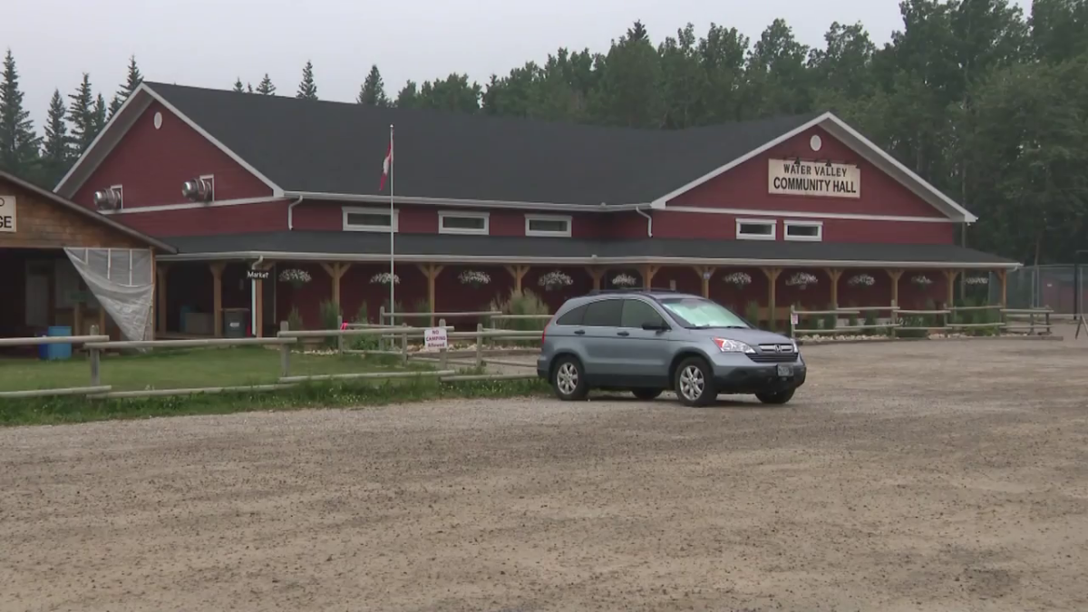 An out-of-control wildfire near Water Valley, Alta., forced an evacuation order Tuesday, July 23, 2024.