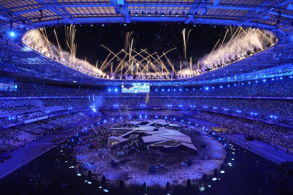 <p>CBC says 27 million TV viewers tuned in to the Paris Games over 17 days of coverage on CBC and its broadcast partners, including Sportsnet, TSN and RDS. Fireworks explode during the 2024 Summer Olympics closing ceremony at the Stade de France<i>, in Saint-Denis, France</i>, Monday, Aug. 12, 2024. THE CANADIAN PRESS/AP-Martin Meissner</p>.