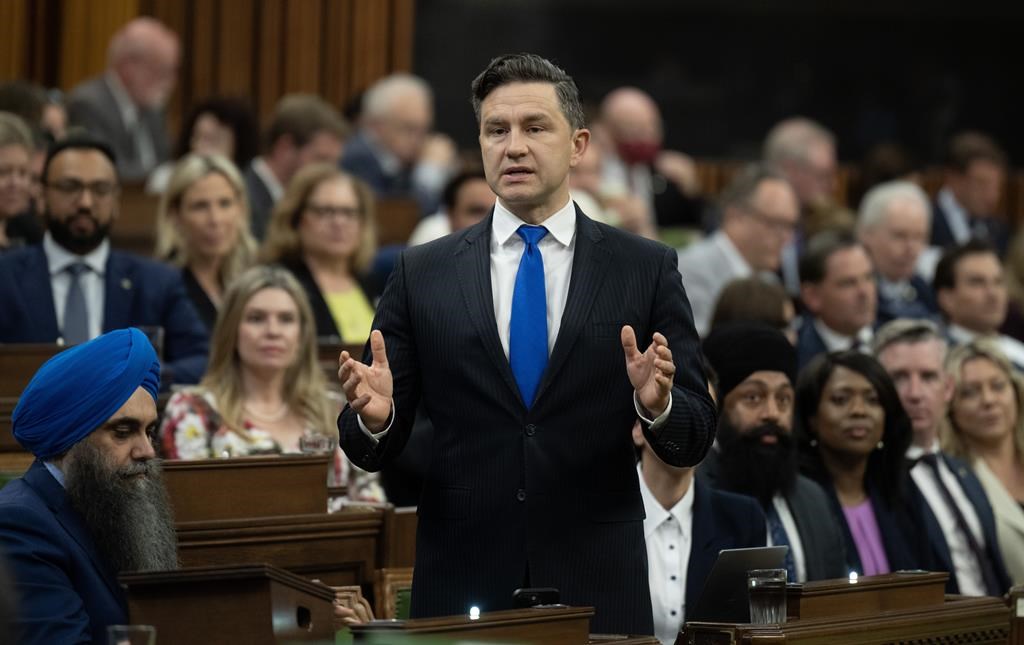 Poilievre urges Singh to force fall election by ending NDP deal with Liberals