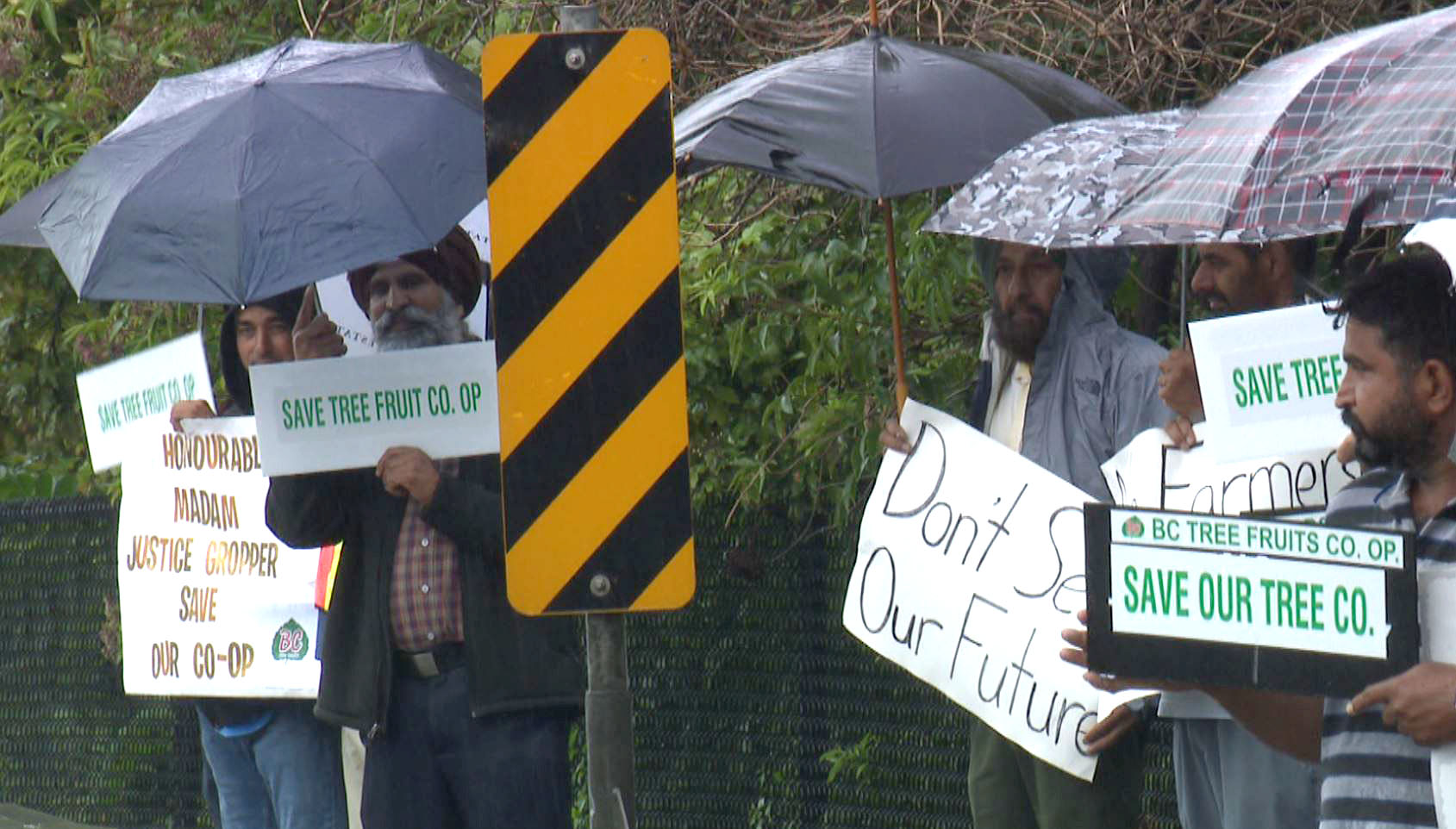 Farmers gather in Kelowna to protest BC Tree Fruits closure