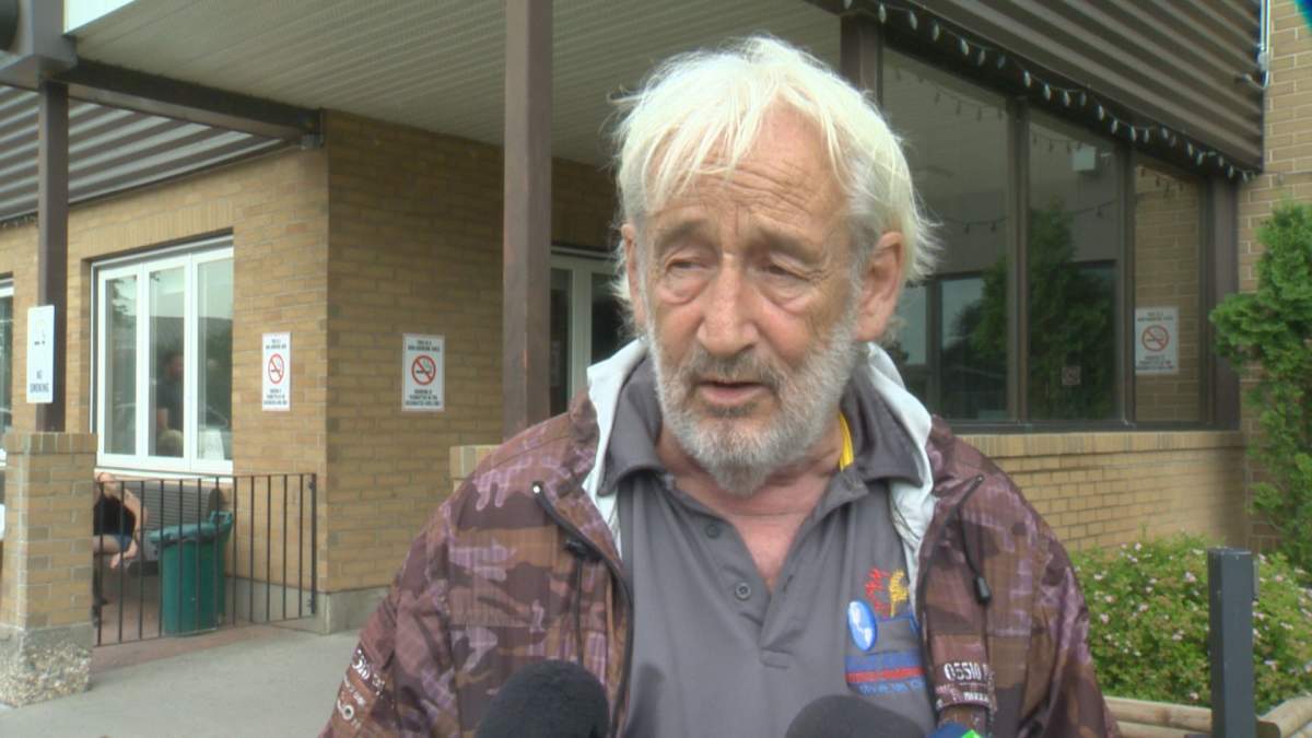 Brent Patterson speaks about a cockraoch infestation in his Moose Jaw Housing Authority apartment building.