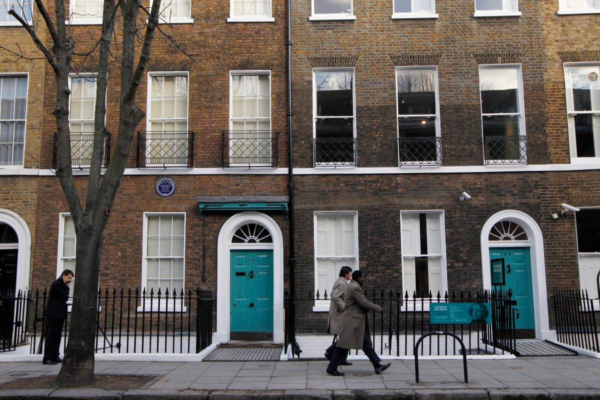 Charles Dickens' home, Charles Dickens Museum, Dec. 5, 2012. Edmonton resident Khaled Hussein planned to visit the site during a weeklong stay in London, according to his mother. (AP Photo/Sang Tan, File)