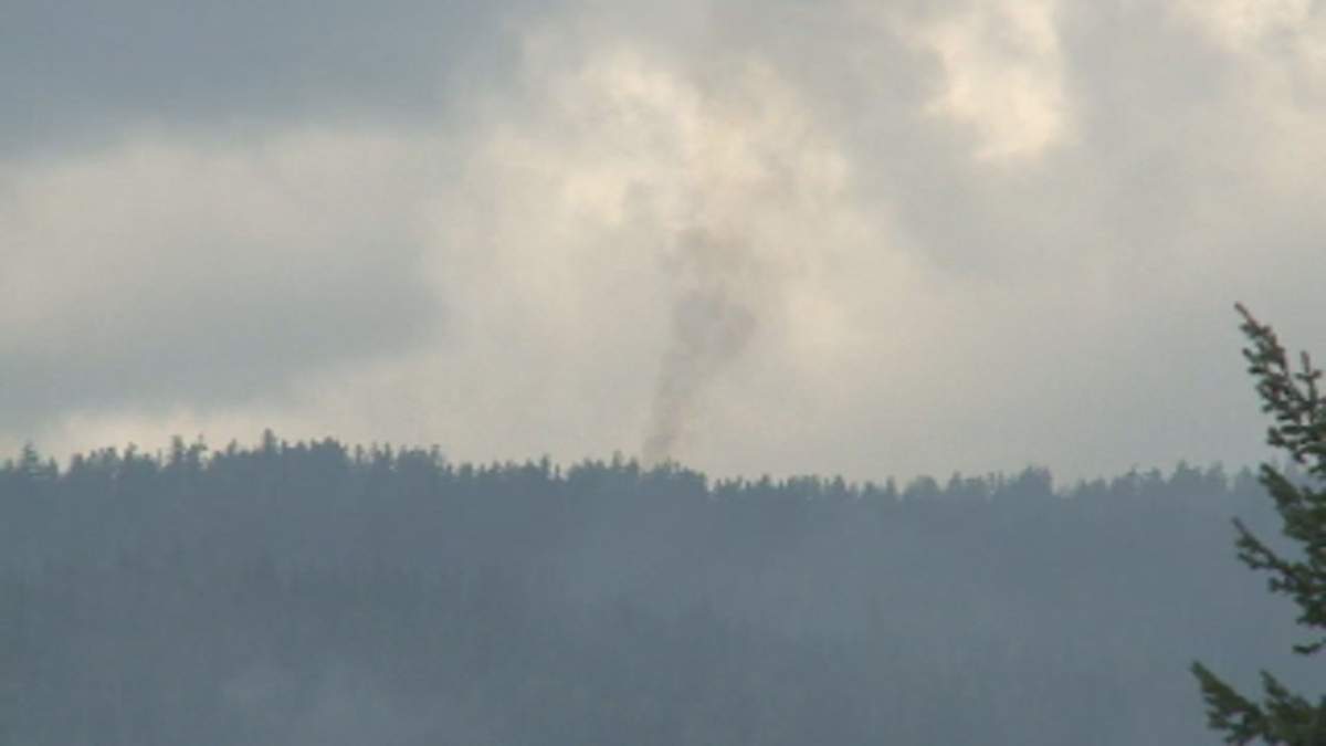 RELATED IMAGE: Pictures of a wildfire burning near Fintry.