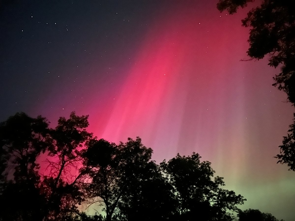 The northern lights at Echo Provincial Park