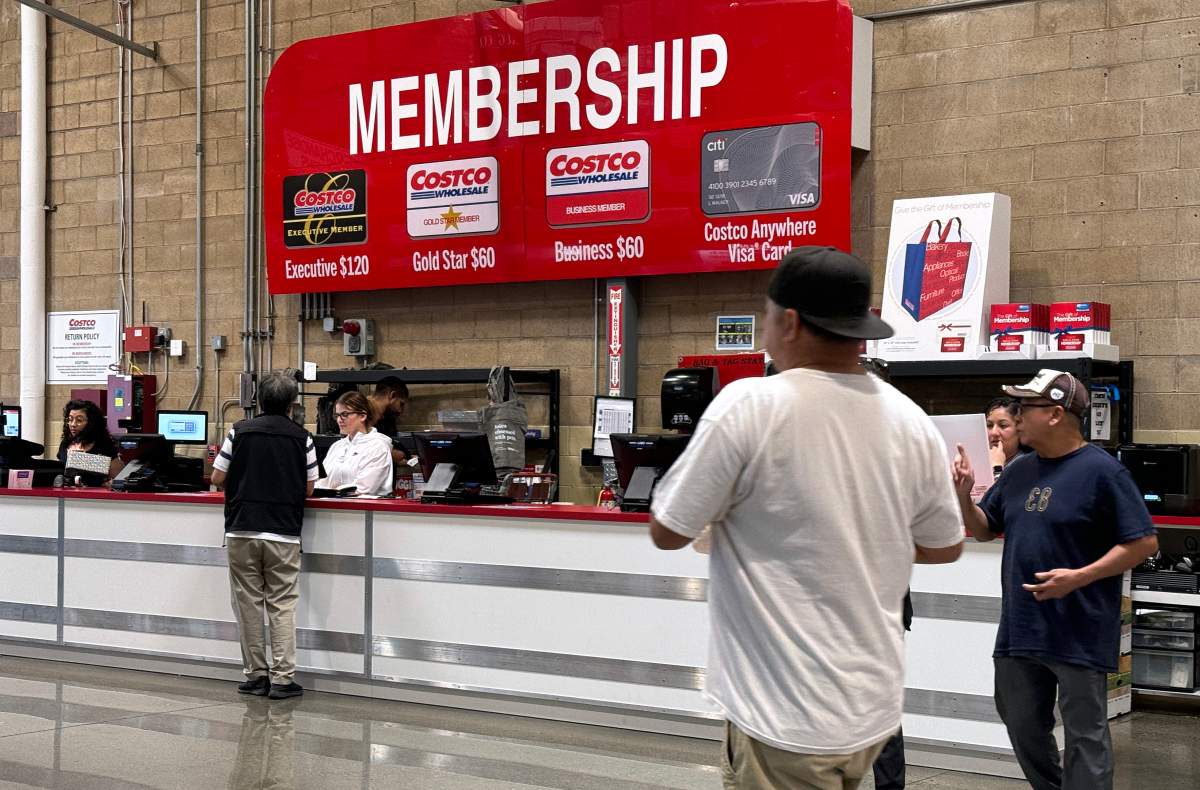 Costco membership counter.
