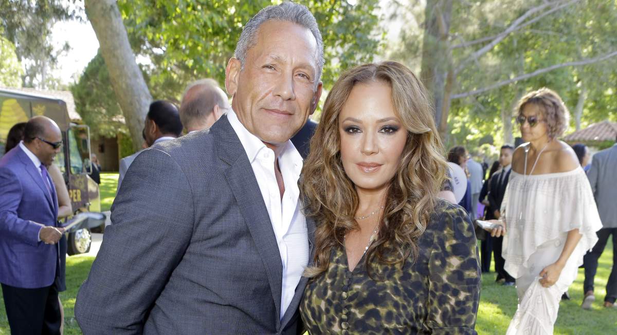 Leah Remini and Angelo Pagán.