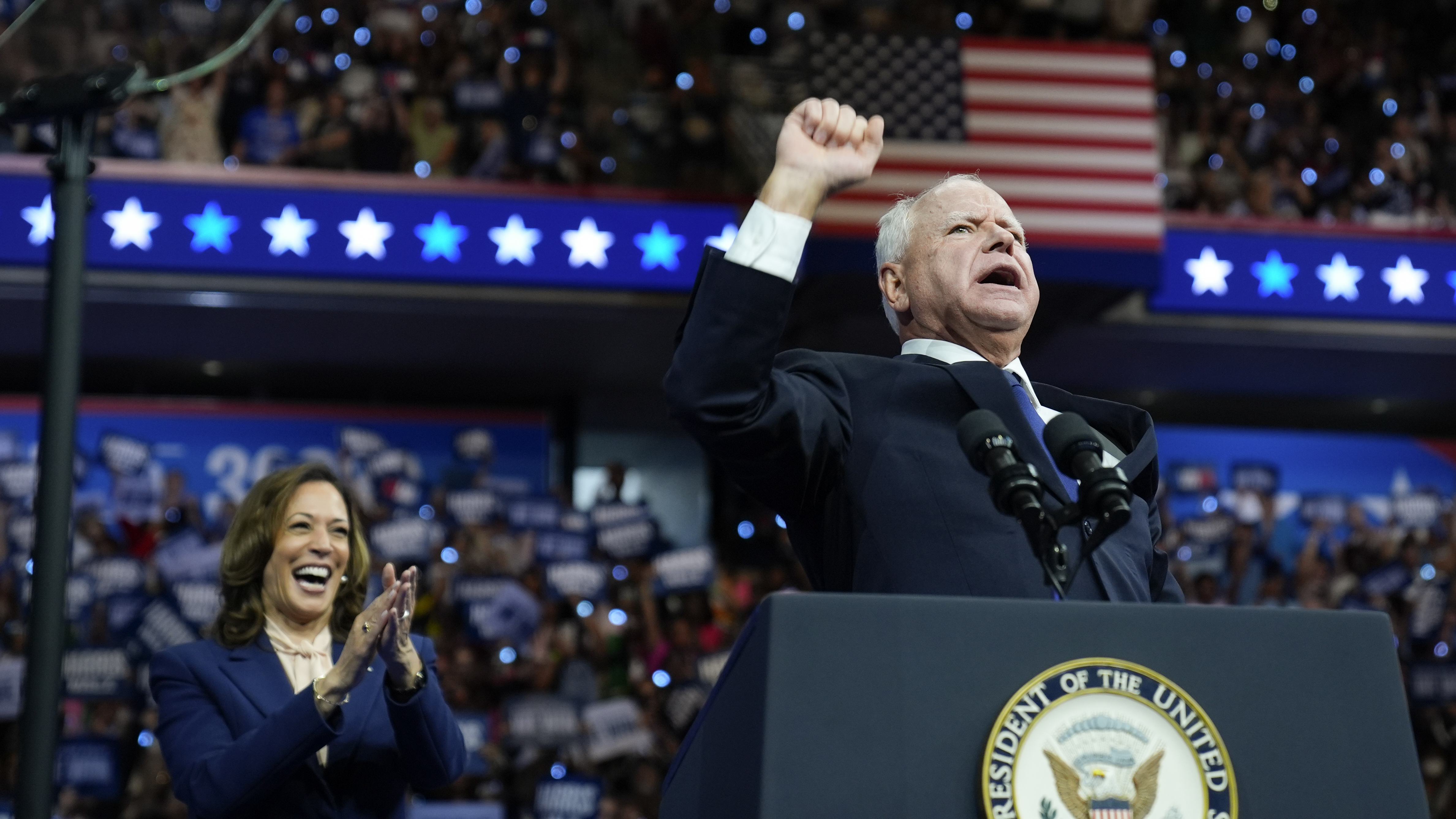 Предполагаемият кандидат от Демократическата партия Камала Харис избра губернатора на