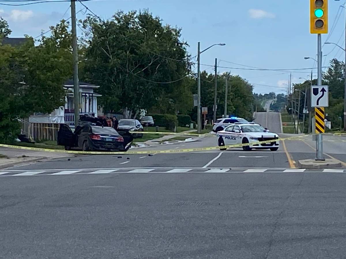 Image from the crash scene in Oshawa, Ont.