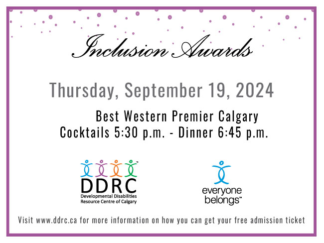 DDRC Inclusion Awards; supported by Global Calgary & QR Calgary - image