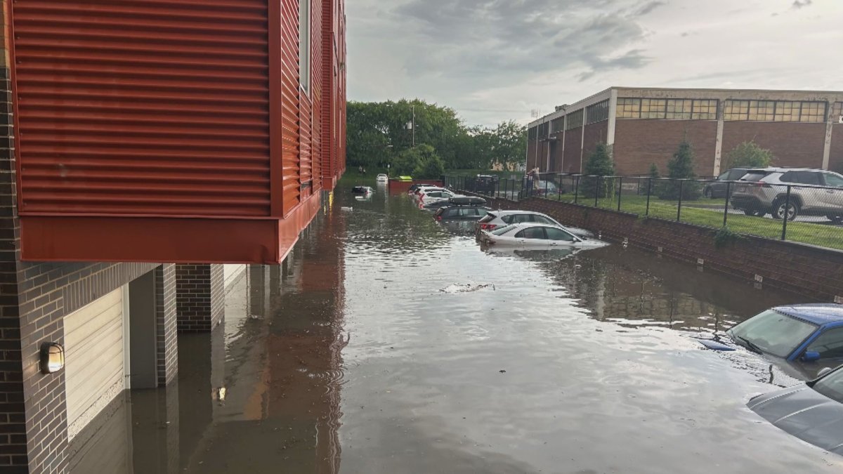 The flooding in Lachine, a borough in Montreal, on July 13 2023.