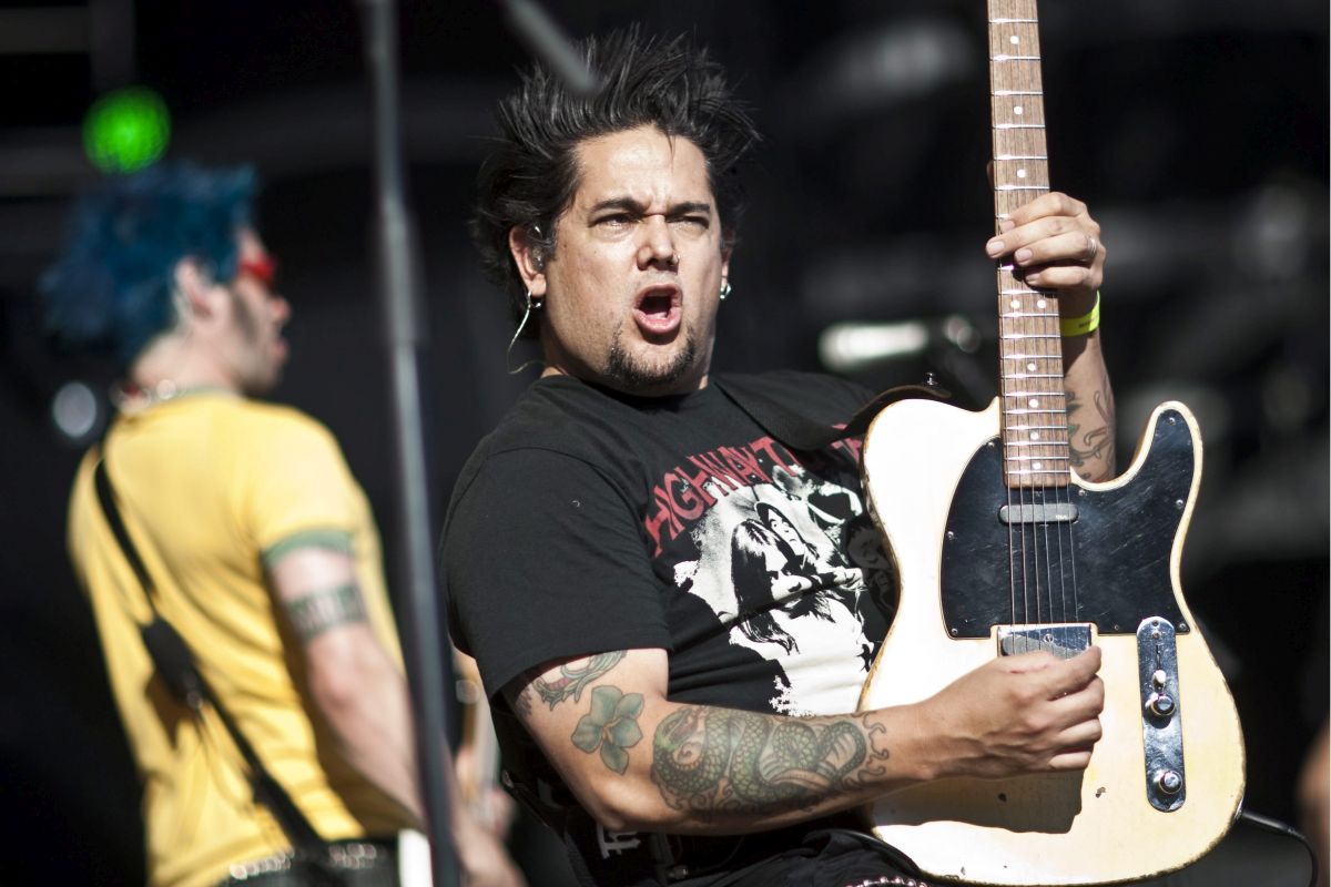 Eric Melvin, left, and Fat Mike, right, of US band NOFX perform on stage during the Music Openair Festival in St. Gallen, Switzerland, Friday, June 25, 2010.