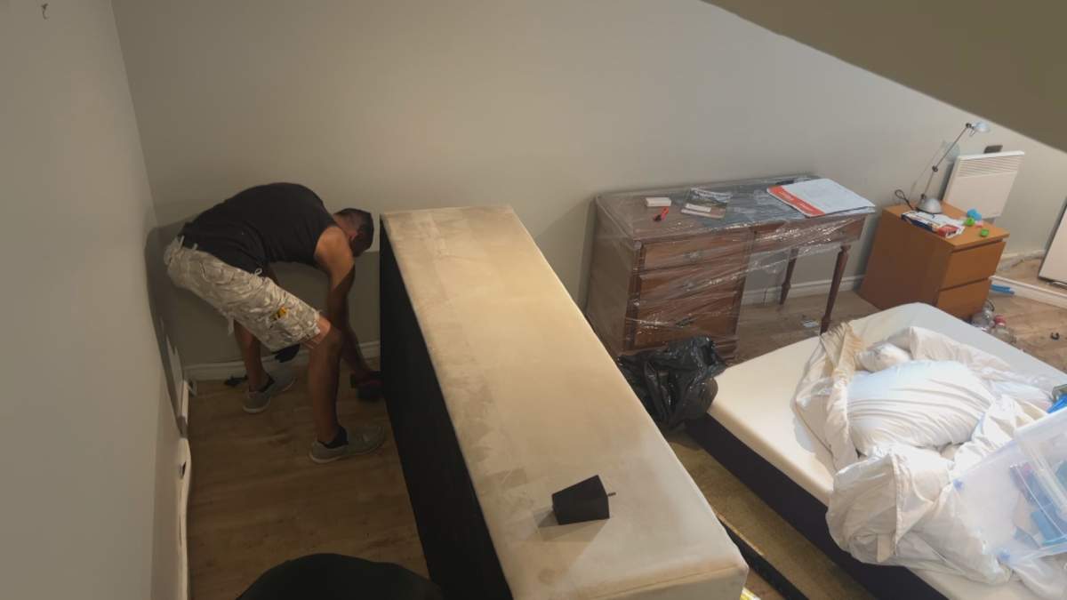 A flood-damaged home in Pierrefonds-Roxboro in Montreal’s West Island on Aug. 14, 2014. The area was hard hit by flooding from tropical storm Debby’s remnants.