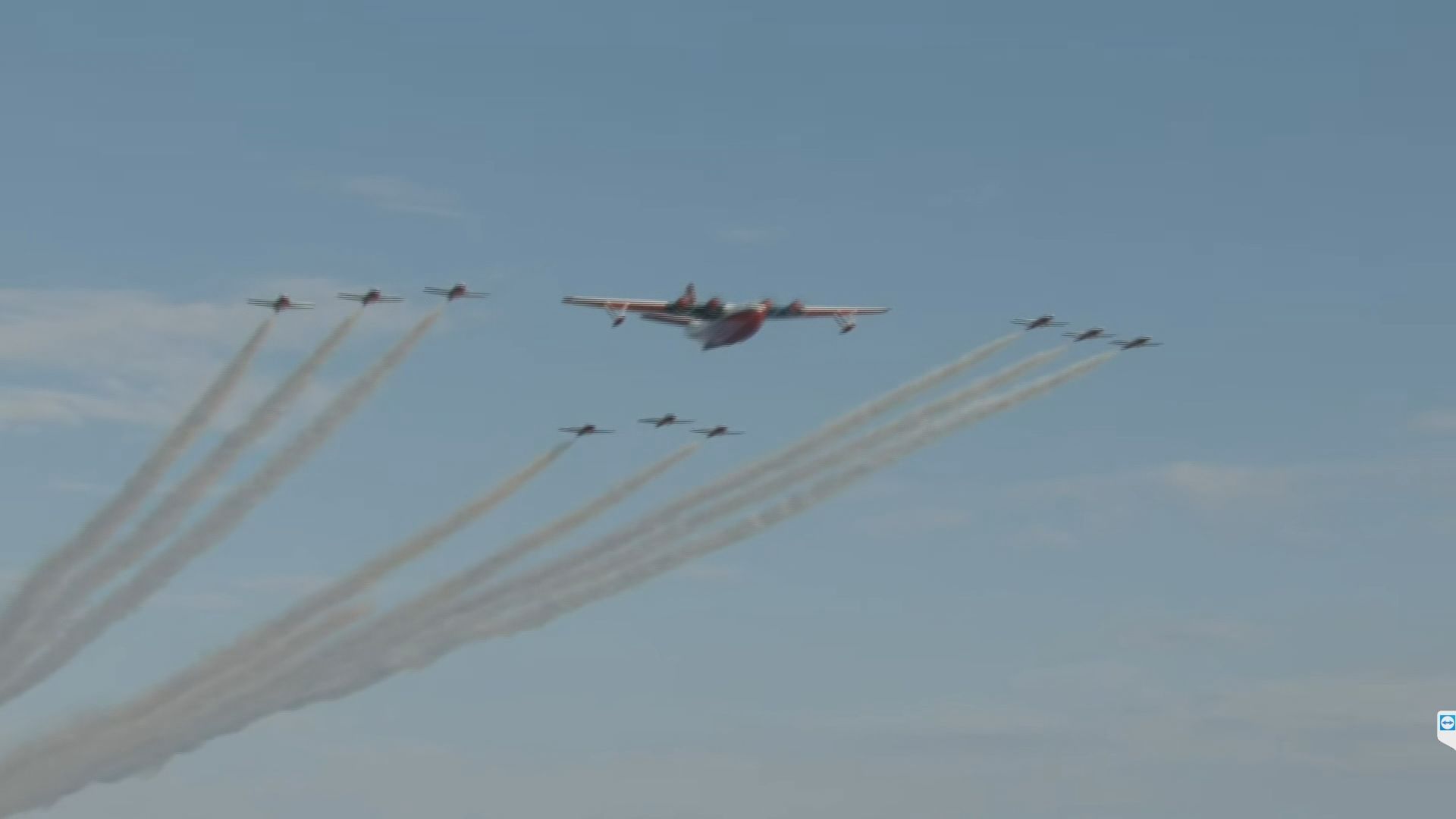 Hawaii Martin Mars water bomber lands in B.C. Aviation Museum