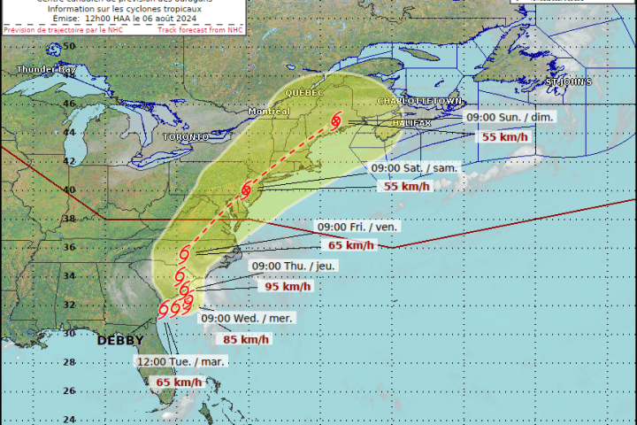 Tropical storm: ‘Lot of uncertainty’ as Debby heads for Atlantic Canada