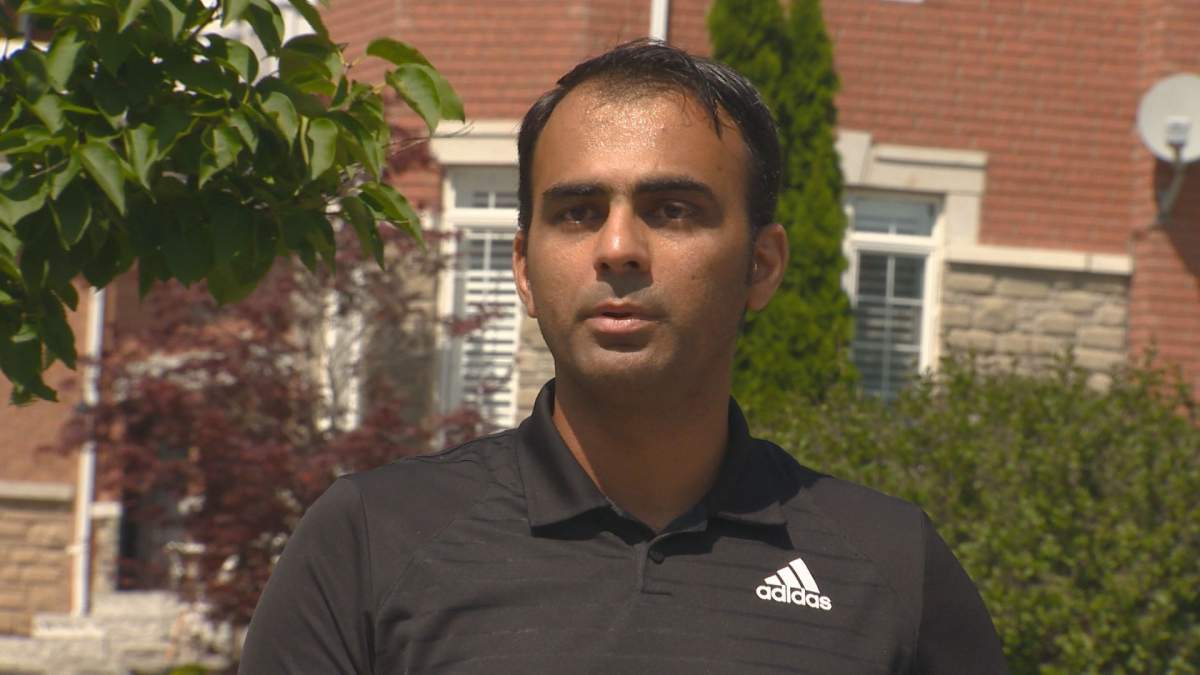 Mashid Bessed, a friend of the Mareer family, speakinf with reporters on Thursday.